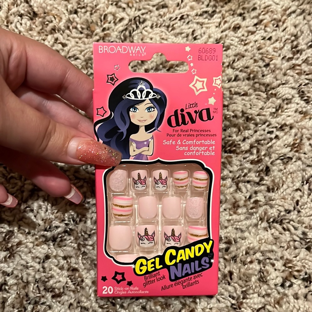 Kids press on nails